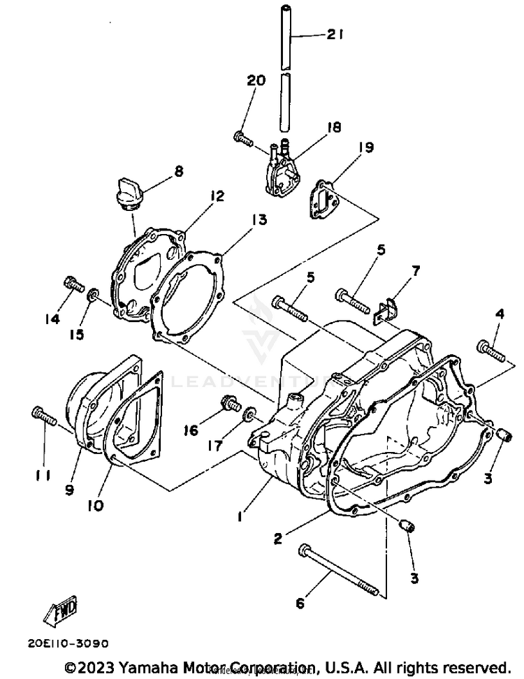 Crankcase Cover Schematic