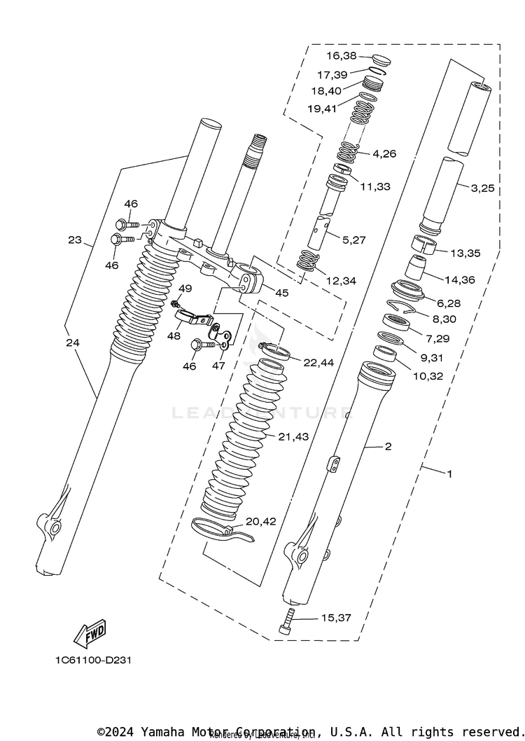 Front Fork Schematic