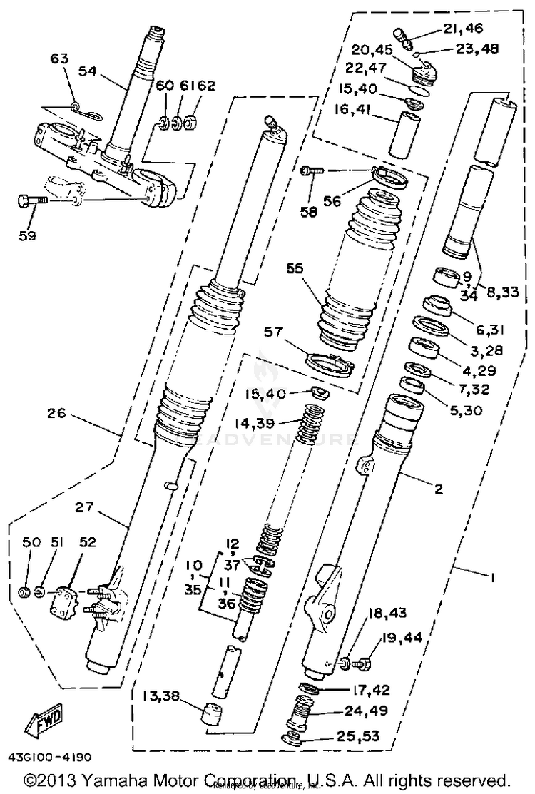 Front Fork Schematic