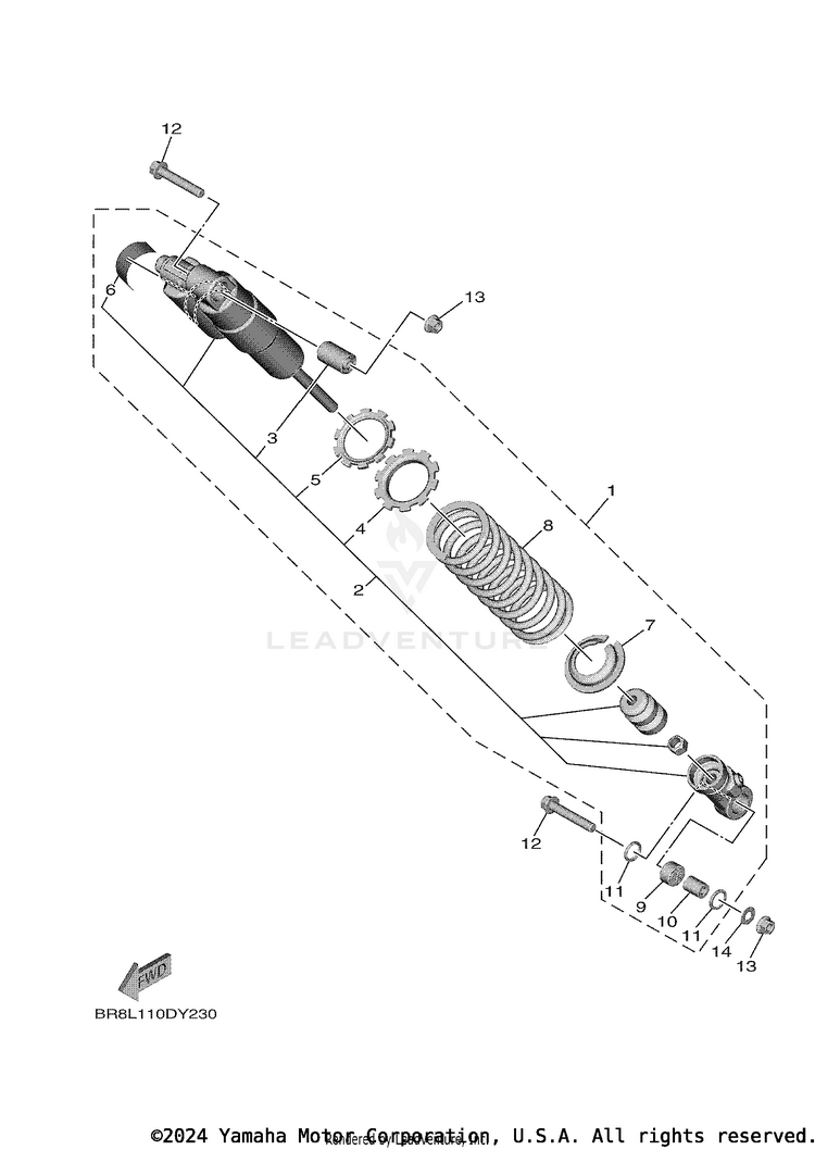 Rear Arm & Suspension Schematic