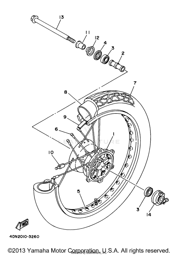 Front Wheel Schematic