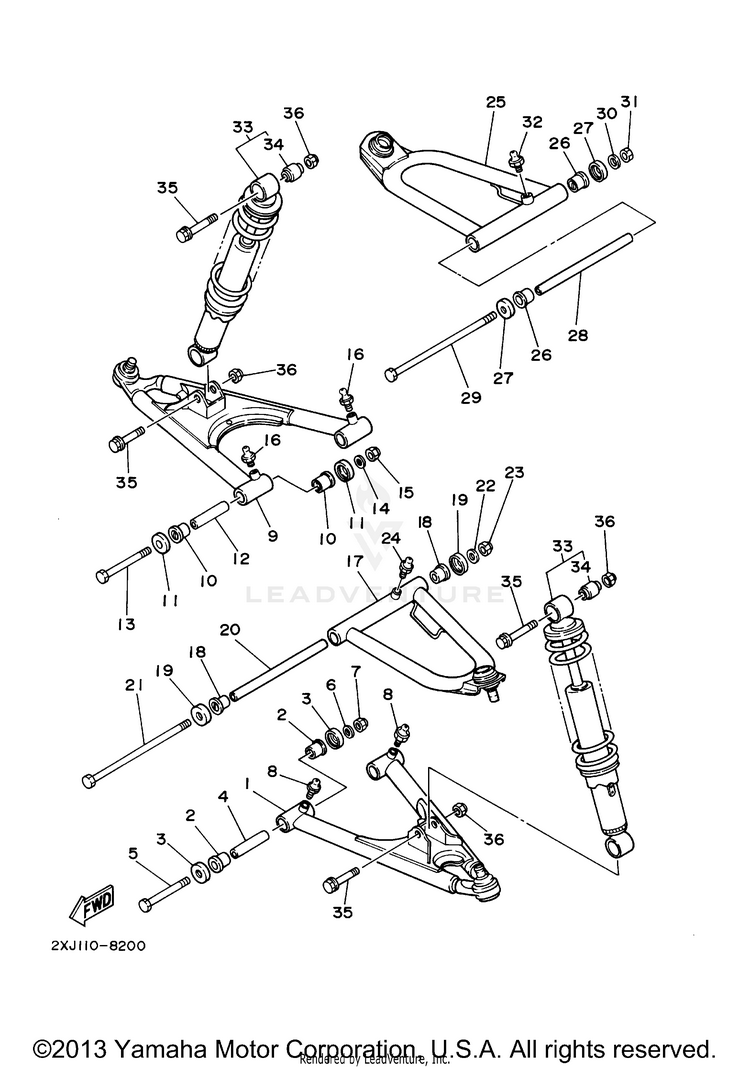 Front Suspension Wheel Schematic