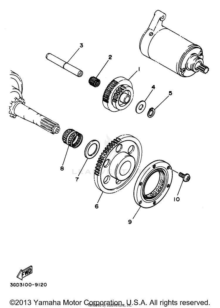 Starter Clutch Schematic