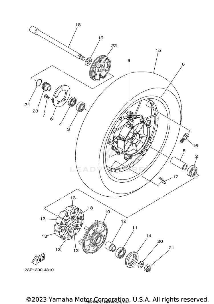Rear Wheel Schematic
