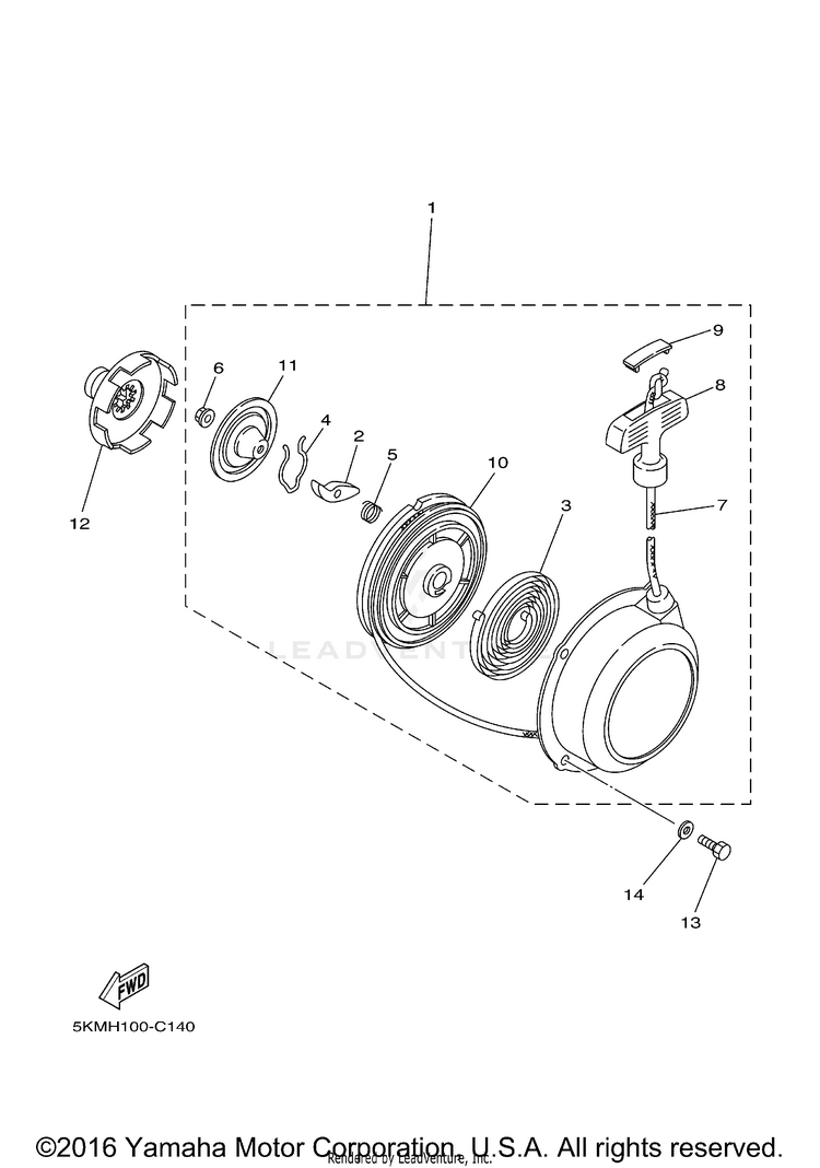 Starter GRIZZLY 660 - YFM66FAT - 2005 Schematic