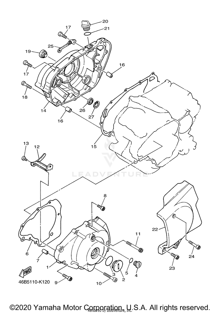 Crankcase Cover 1 Schematic