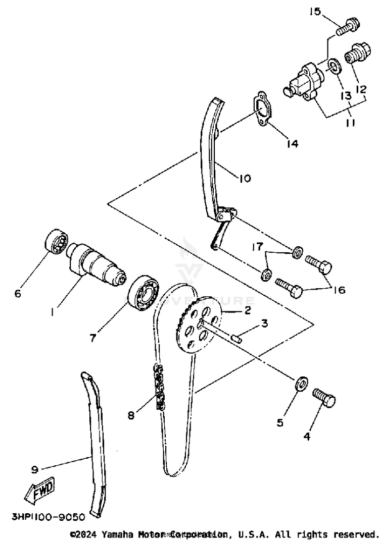 Camshaft - Chain Schematic