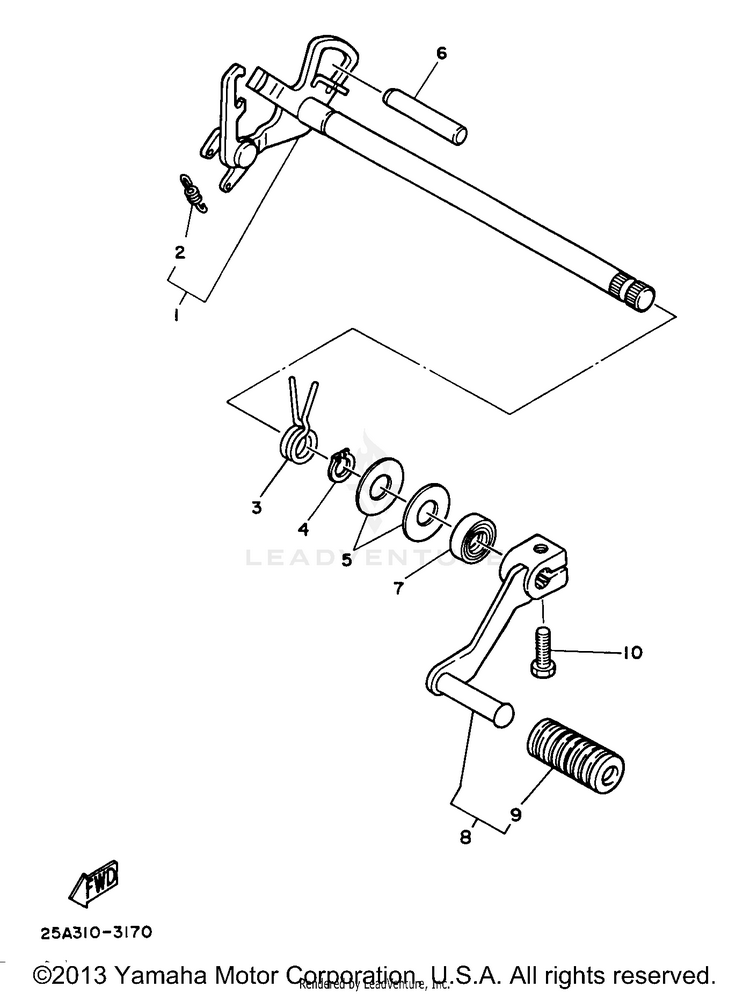 Shift Shaft Schematic