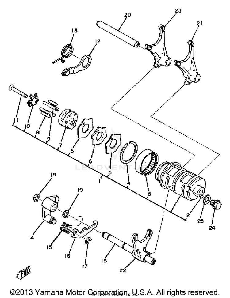 Shift Cam - Fork Schematic