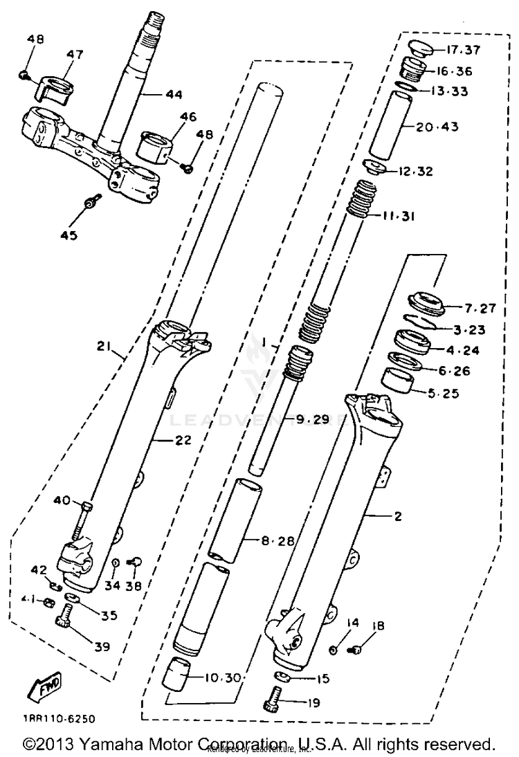 Front Fork Schematic