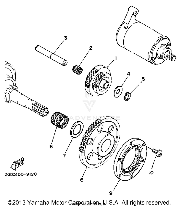 Starter Clutch Schematic