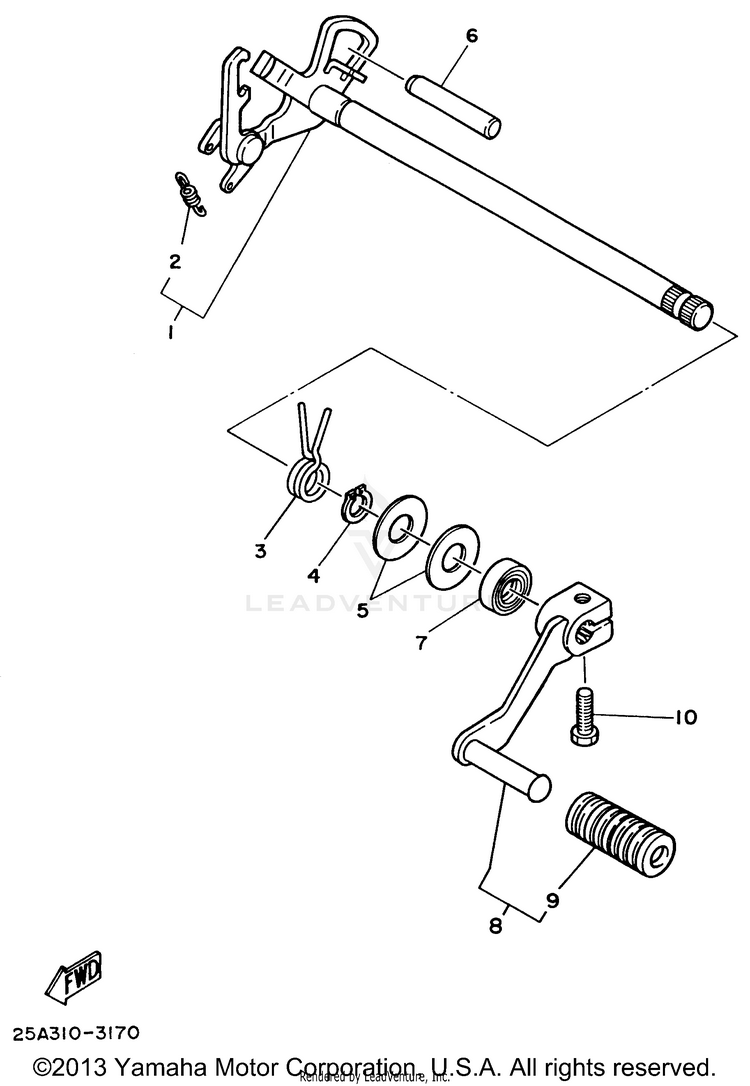 Shift Shaft Schematic