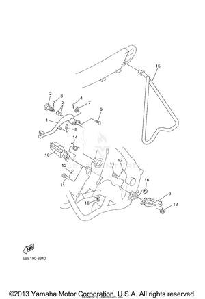 Stand Footrest Schematic