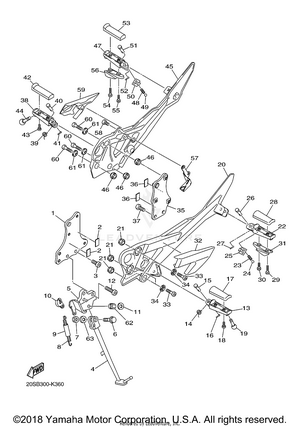 Stand Footrest Schematic