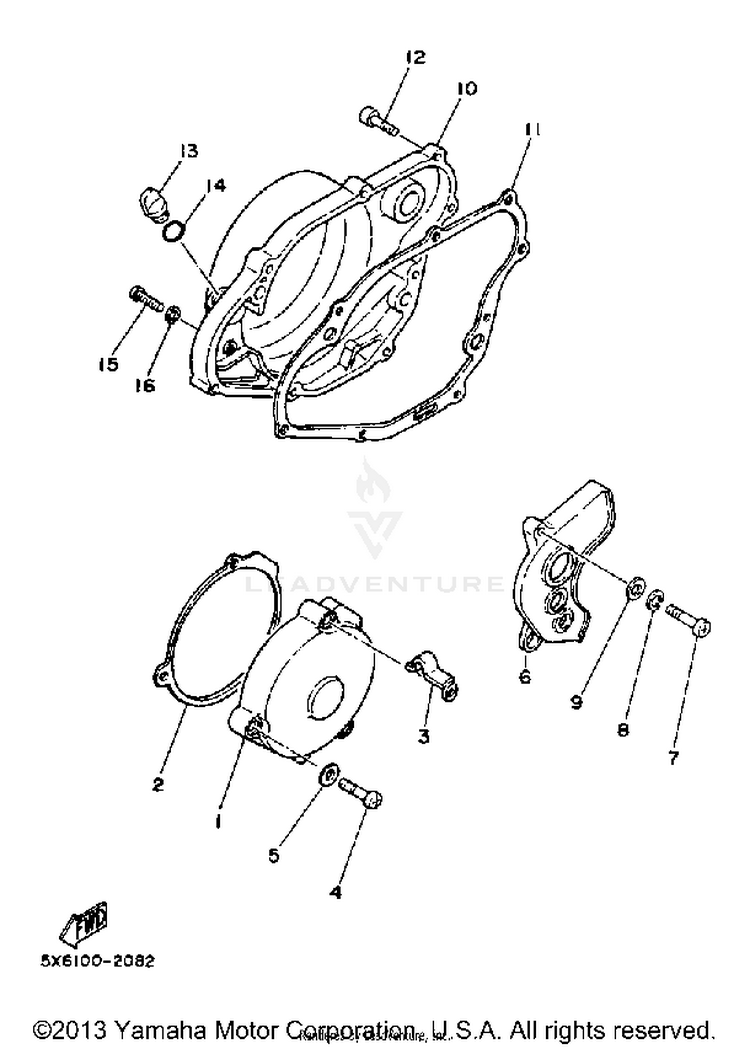 Crankcase Cover Schematic
