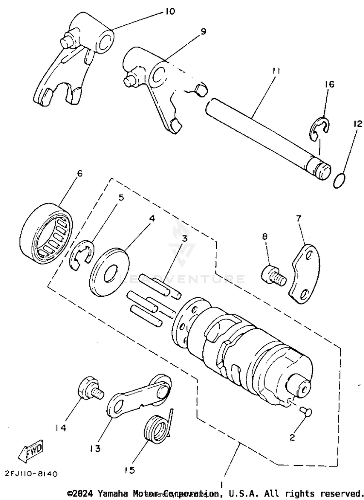 Shift Cam - Fork Schematic