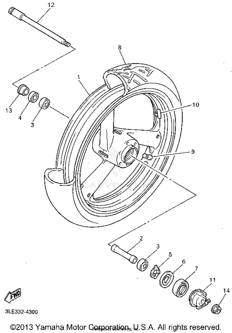 Front Wheel Schematic