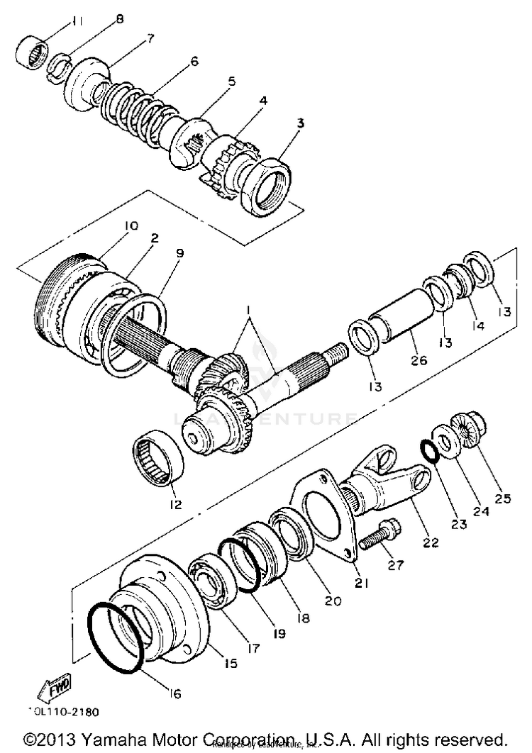 Middle Drive Gear Schematic