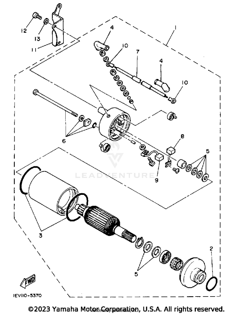 Starting Motor Schematic