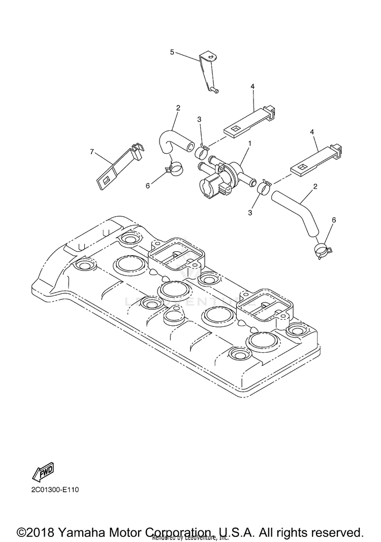 Air Induction System YZFR6 60TH ANNIVERSARY - YZFR6GCY - 2016 Schematic