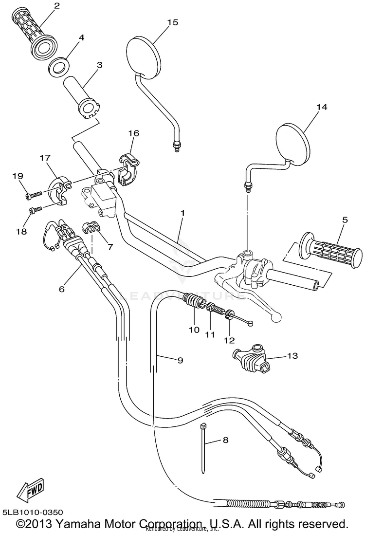 Steering Handle Cable Schematic