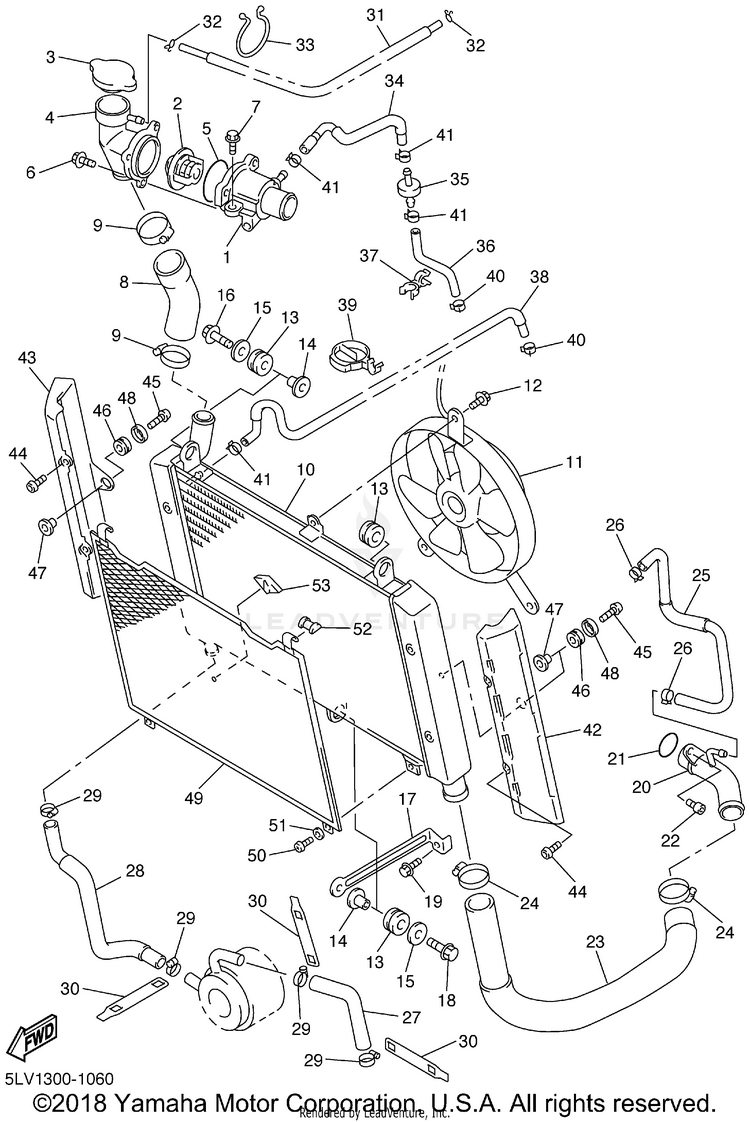 Radiator Hose Schematic