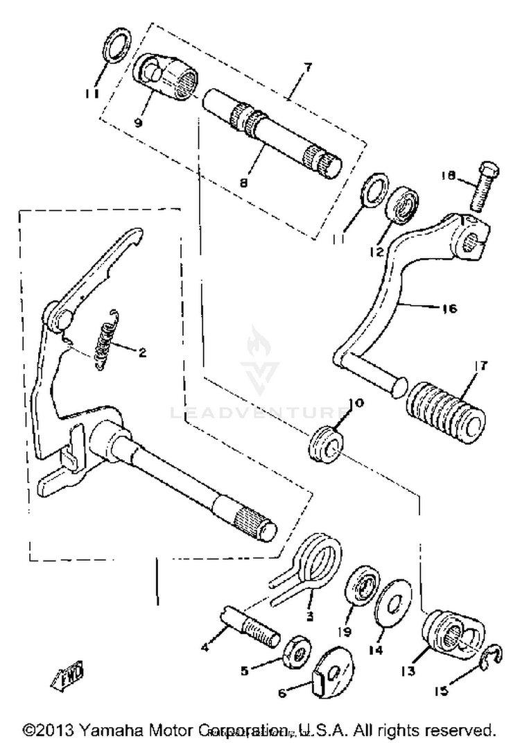 Shift Shaft Pedal Schematic