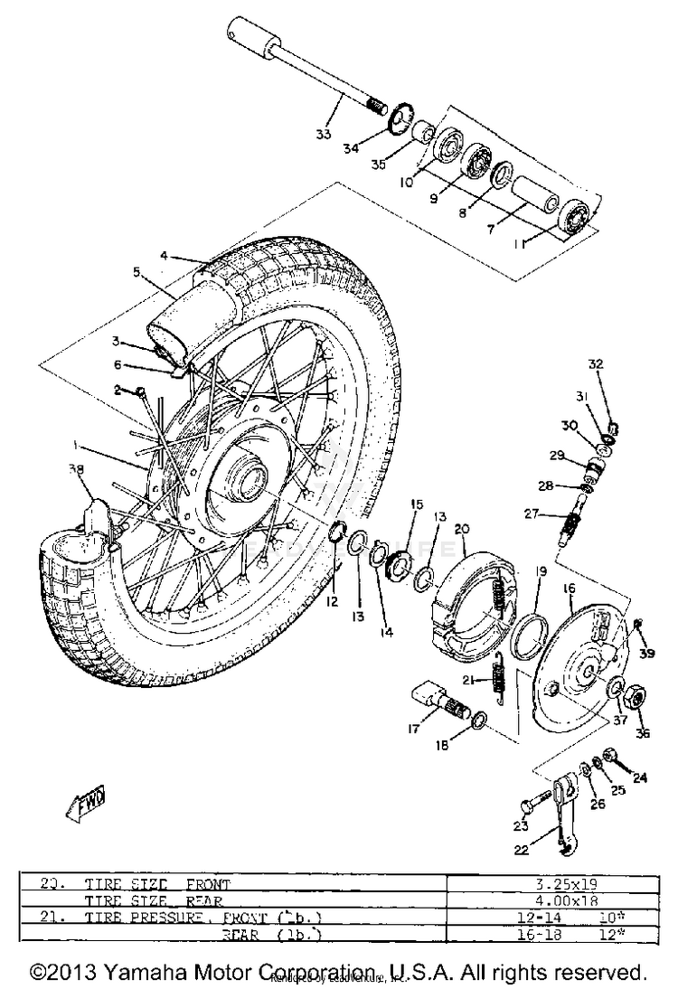 Front Wheel Schematic