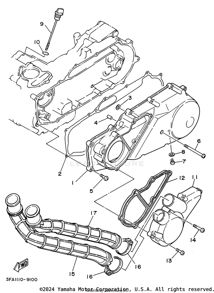 Crankcase Cover 1 Schematic