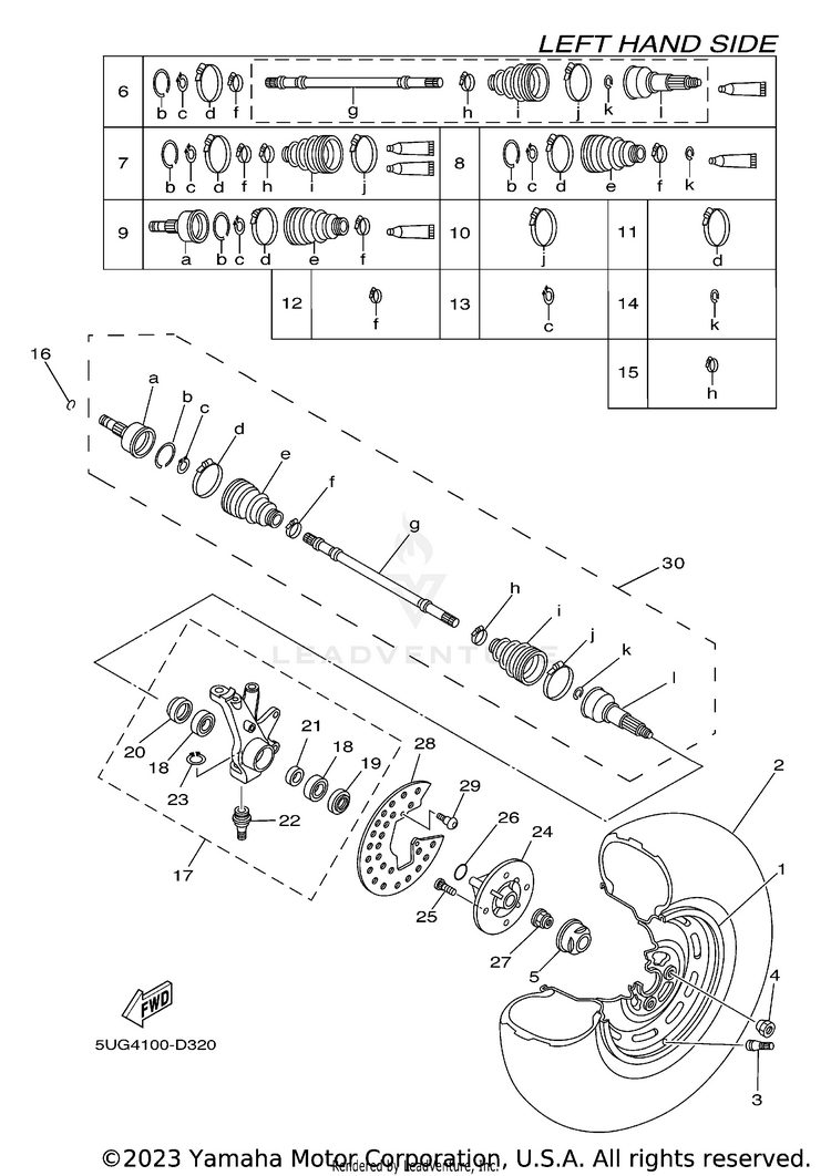 Front Wheel Schematic