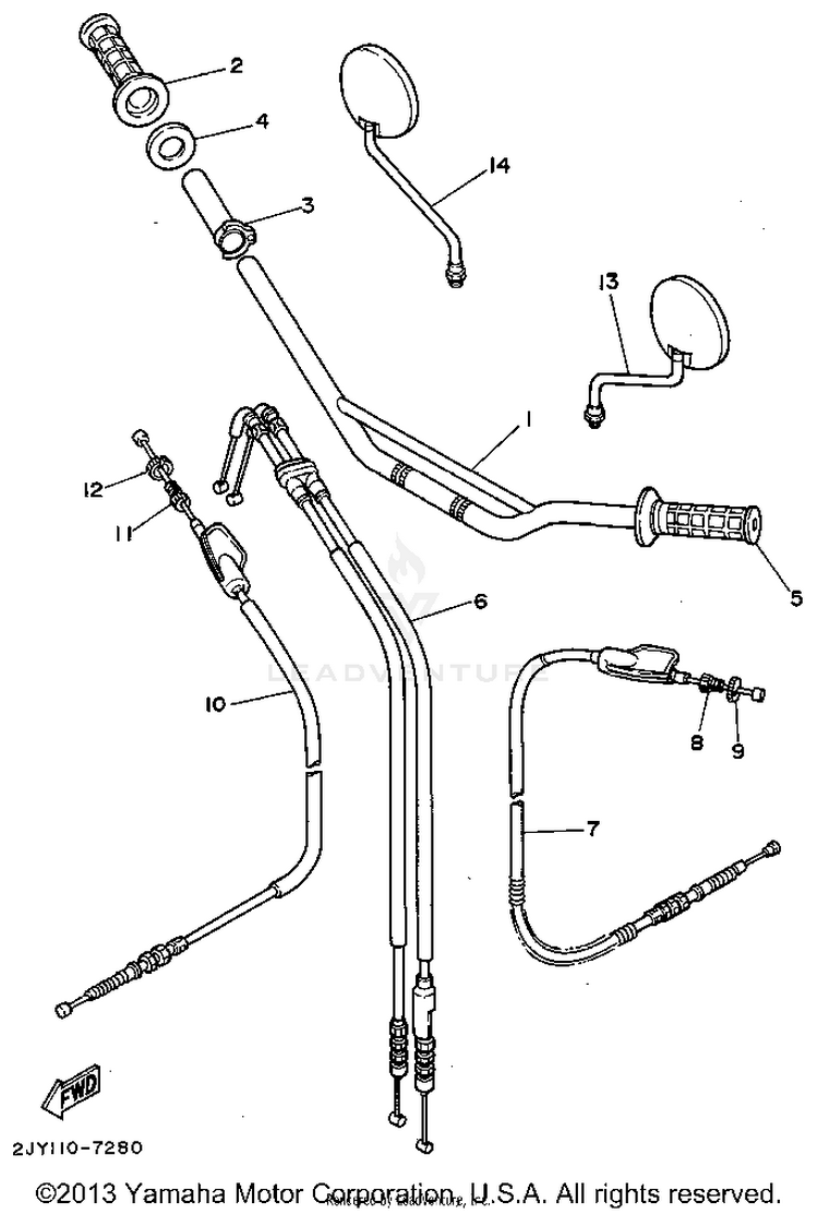 Steering Handle Cable Schematic