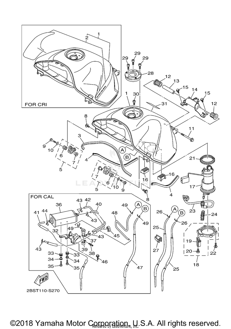 Fuel SUPER TENERE - XTZ12HCL - 2017 Schematic