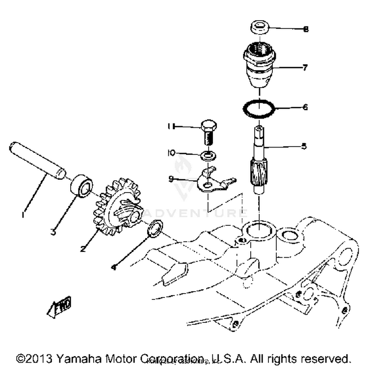 Tachometer Gear Schematic