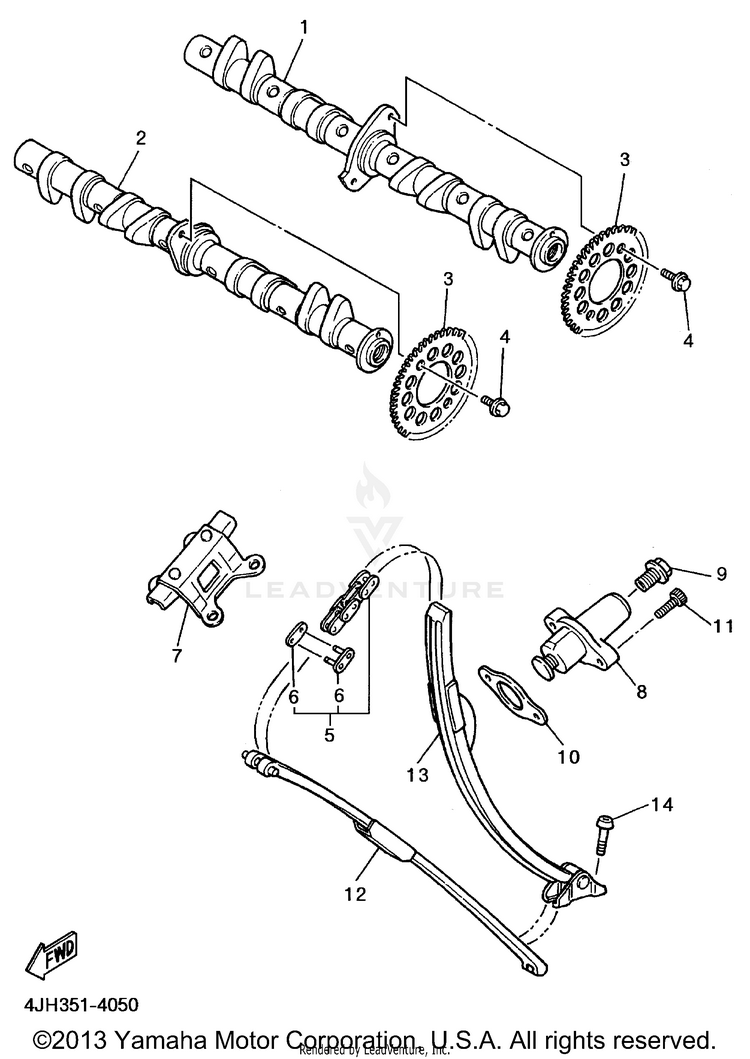 Camshaft Chain Schematic