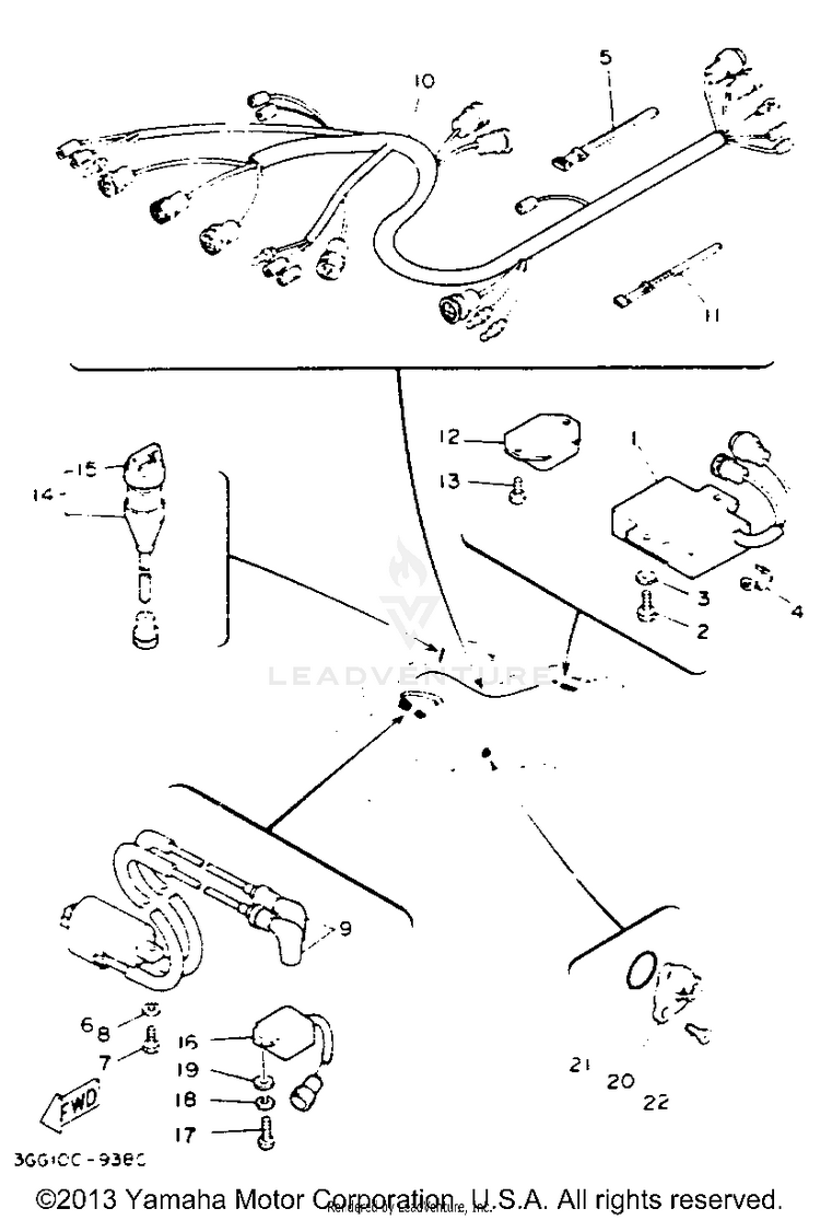 Electrical 1 BANSHEE - YFZ350E_MN - 1993 Schematic