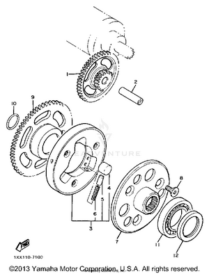Starter Clutch Schematic