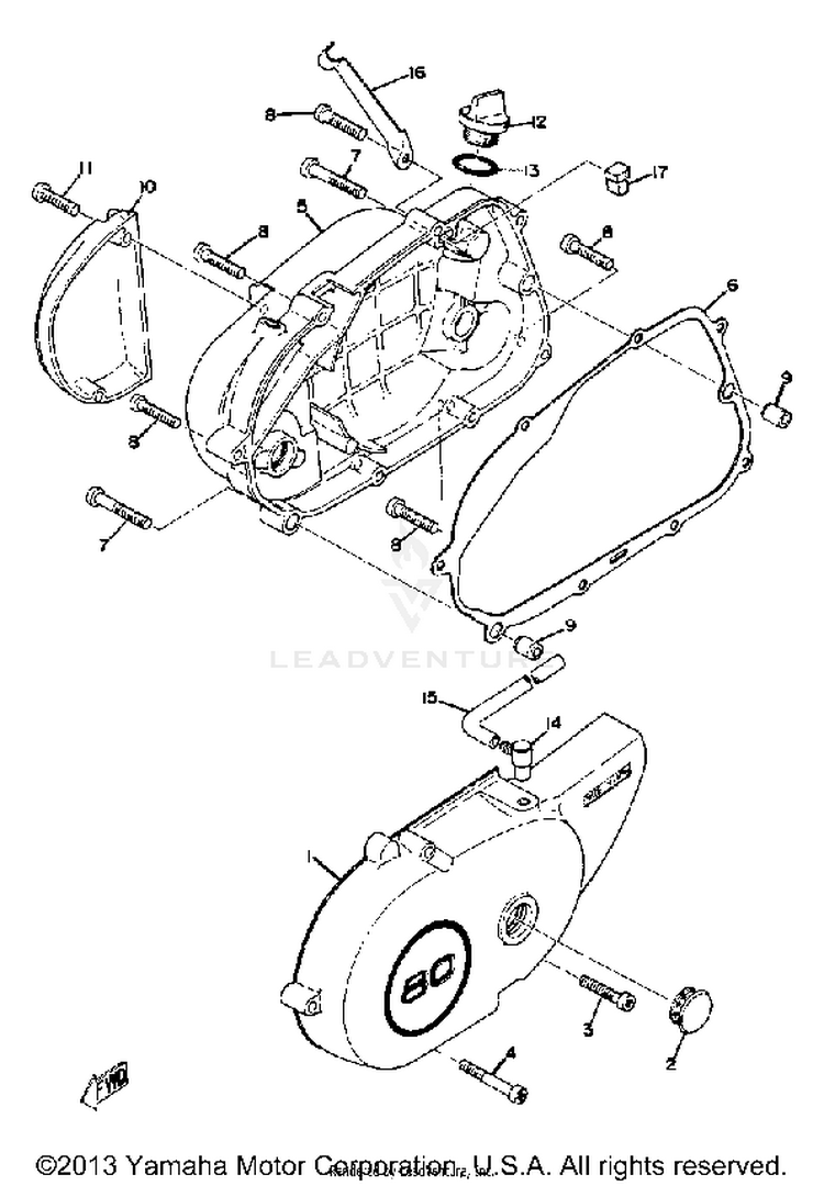 Crankcase Cover Schematic