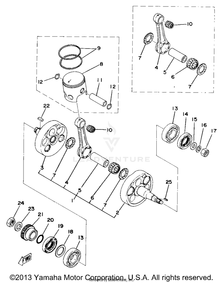 Crank-Piston Schematic