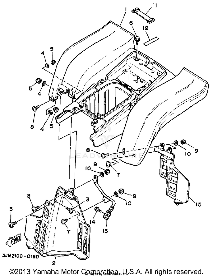 Rear Fender Schematic