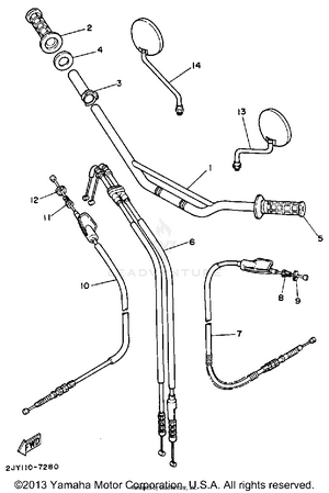 Handlebar Cable Schematic