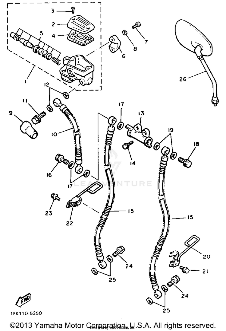Front Master Cylinder 1 Schematic