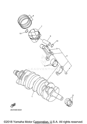 Crankshaft Piston Schematic