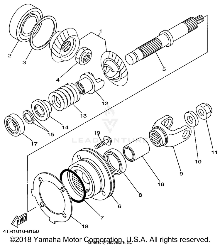 Middle Drive Gear Schematic