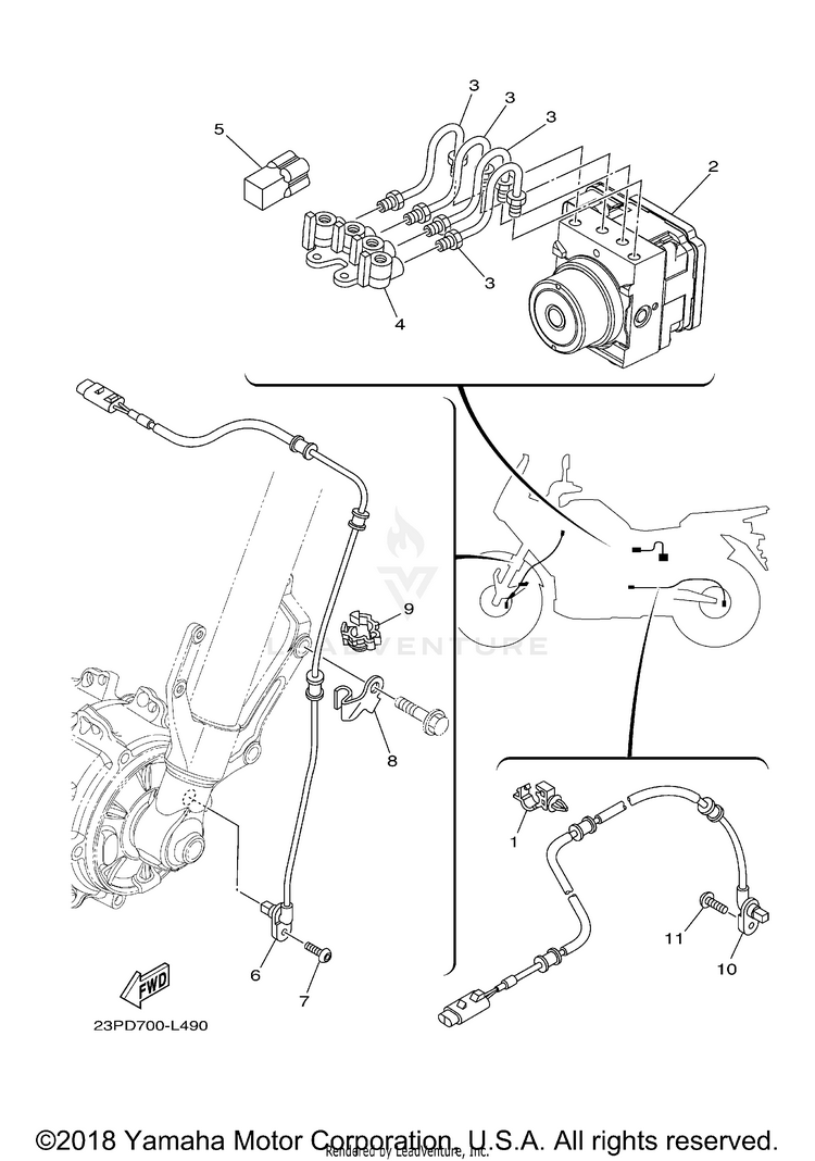 Electrical 3 SUPER TENERE - XTZ12HCL - 2017 Schematic
