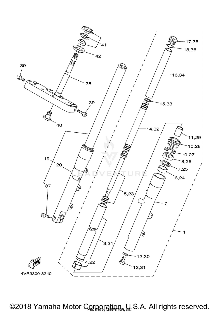 Front Fork Schematic