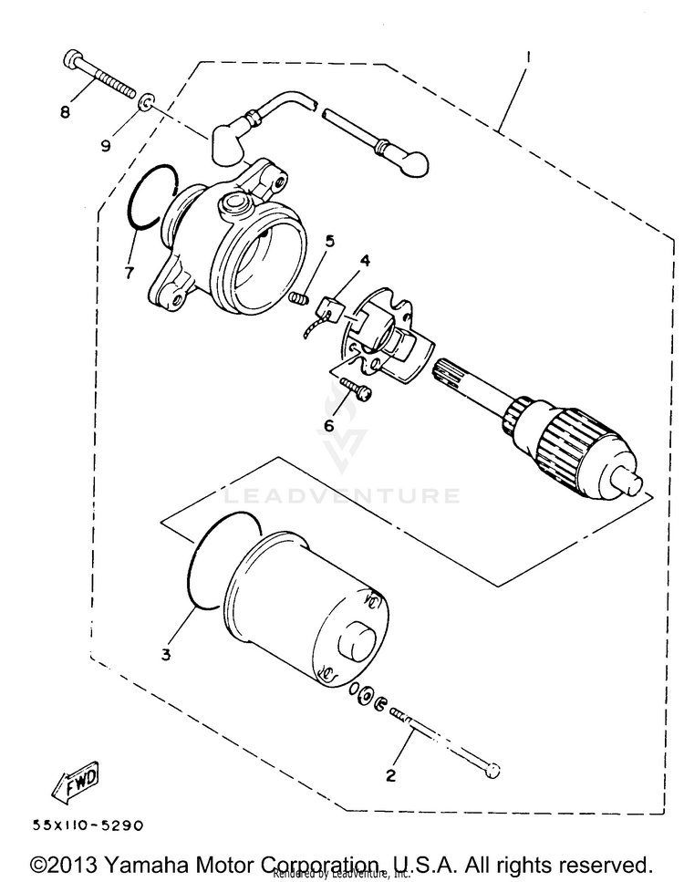 Starting Motor Schematic