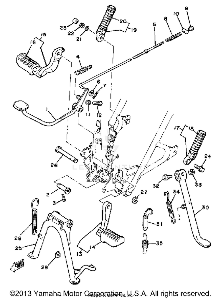 Stand Footrest Schematic