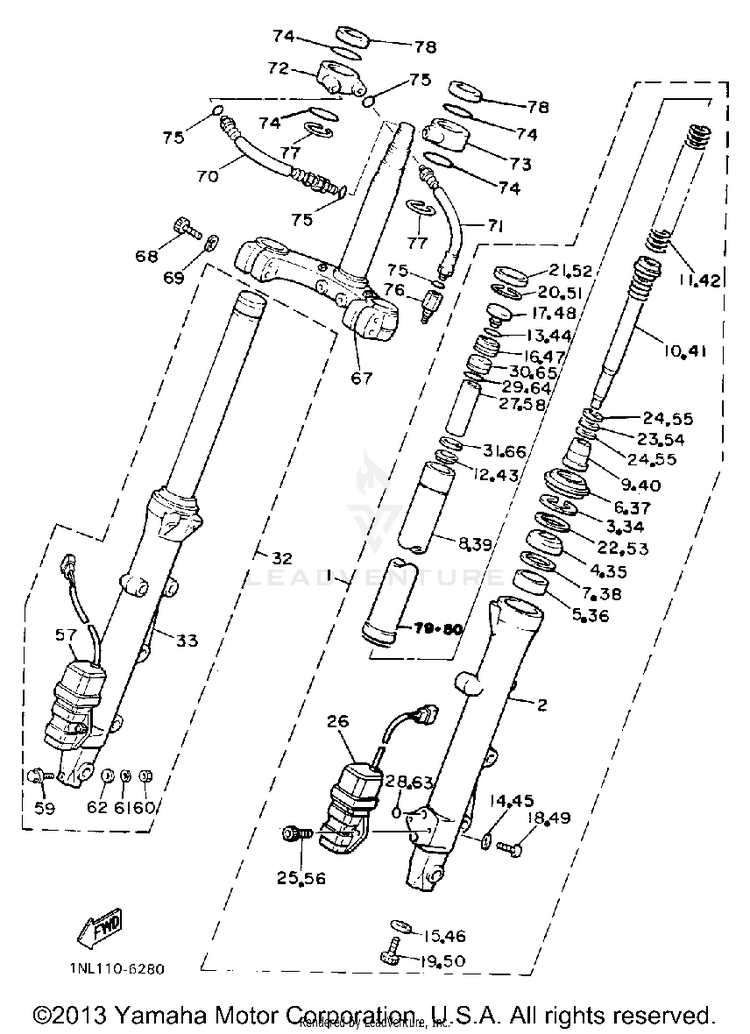 Front Fork Schematic