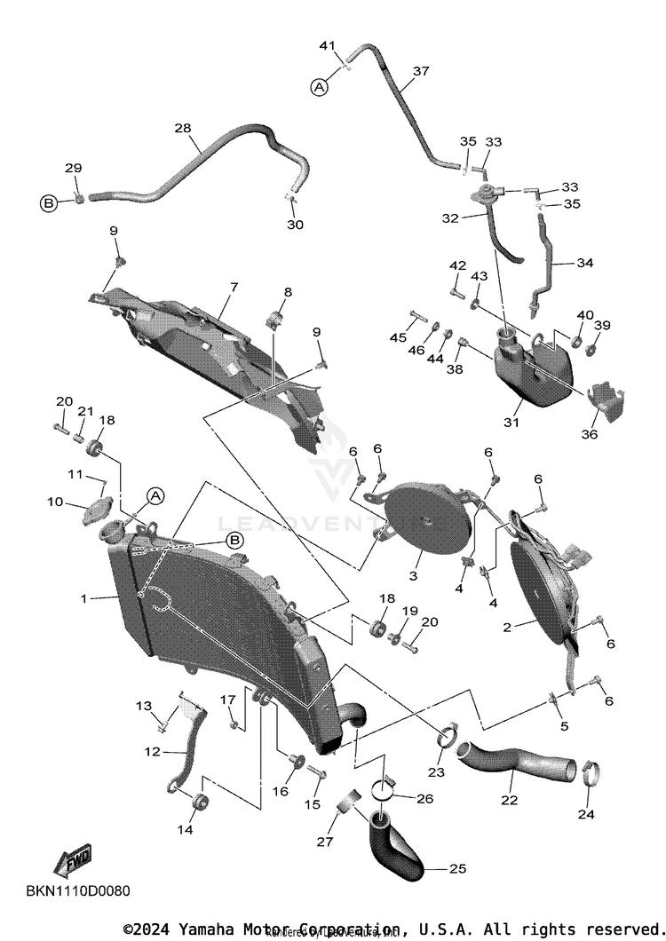 Radiator & Hose Schematic