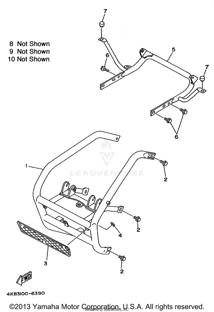 Guard 1 WOLVERINE 4WD - YFM350FXH_ - 1996 Schematic